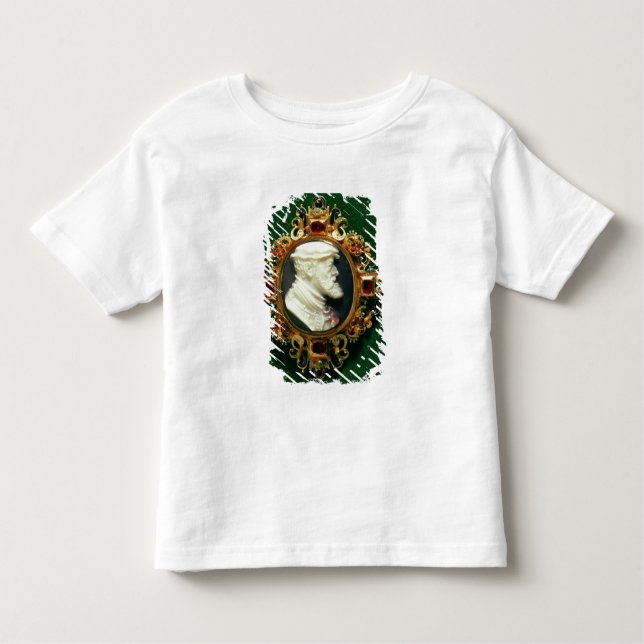 Camiseta De Bebé Camafeo que lleva el retrato de Charles I de (Anverso)