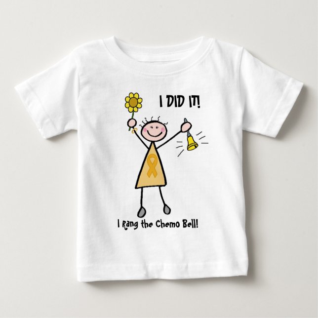 Camiseta De Bebé Camarón de oro para el cáncer infantil (Anverso)