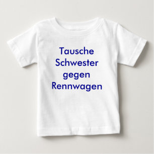 Camiseta De Bebé Cambia hermana contra bólidos