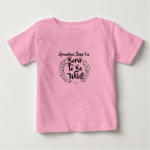 Camiseta De Bebé Cambiar cualquier abuelo de texto dice que nací pa