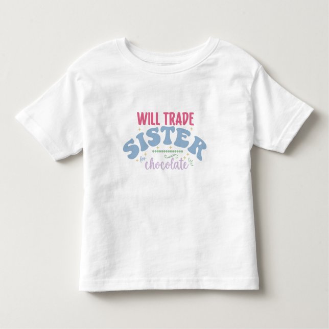 Camiseta De Bebé Cambiaré Hermana por Chocolate (Anverso)