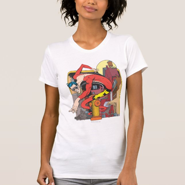 Camiseta De Bebé Cambios de forma de hombre plástico en la ciudad (Anverso)