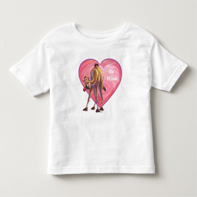 Camiseta De Bebé Camel El día de San Valentín (Anverso)