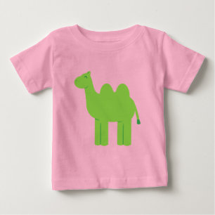 Camiseta De Bebé Camello verde lindo