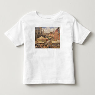 Camiseta De Bebé Camille Pissarro el la feria en Dieppe, Morni