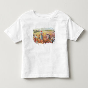 Camiseta De Bebé Camille Pissarro el los Gleaners, 1889