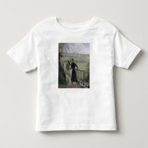 Camiseta De Bebé Camille Pissarro   La mujer con los ganeses, 1895