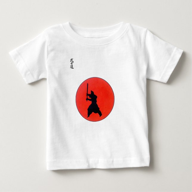 Camiseta De Bebé Camino Bushido Del Guerrero Japonés (Anverso)