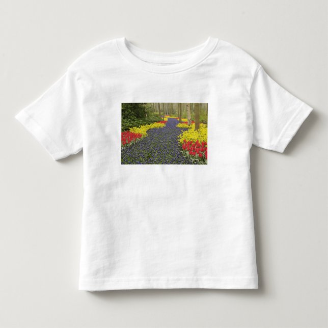 Camiseta De Bebé Camino de jacintos de uva, narcisos y (Anverso)