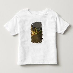 Camiseta De Bebé Camino del guijarro y edificios amarillos en
