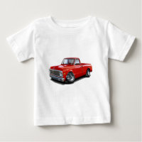 Camión 1970-72 del rojo de Chevy C10
