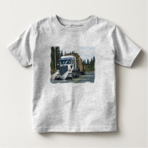 Camiseta De Bebé Camión blanco con heno para camioneros