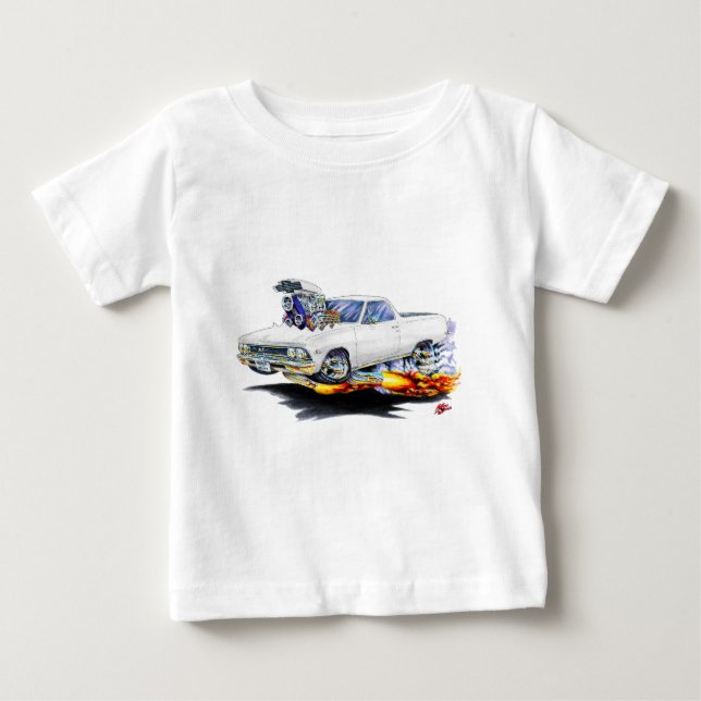 Camiseta De Bebé Camión blanco El Camino de 1966 (Anverso)