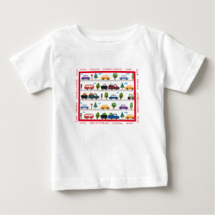 Camiseta De Bebé Camión, Camioneta, Ambulancia, Taxi Bebé Niño Cami
