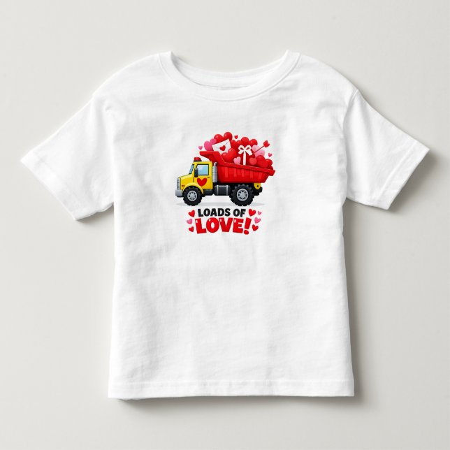 Camiseta De Bebé Camión Cargas de Amor  (Anverso)