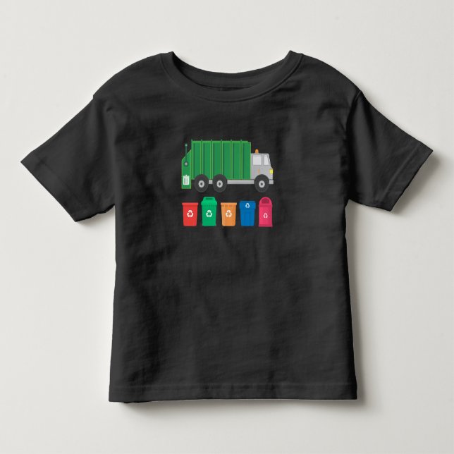 Camiseta De Bebé Camión de basura del regalo del camión de basura (Anverso)