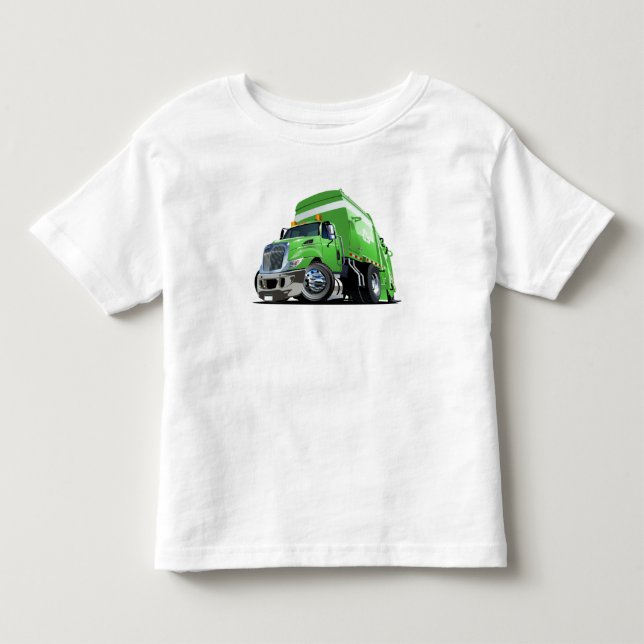 Camiseta De Bebé Camión de basura personalizado (Anverso)
