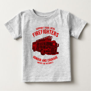 Camiseta De Bebé Camión de bomberos