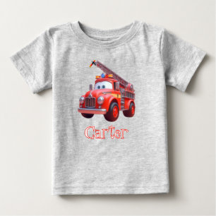 Camiseta De Bebé Camión de bomberos