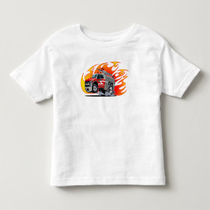 Camiseta De Bebé Camión de bomberos de dibujos animados