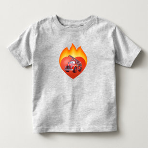Camiseta De Bebé Camión de bomberos lindo día de San Valentín