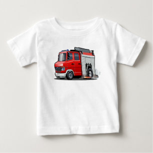 Camiseta De Bebé camión de bomberos personalizados