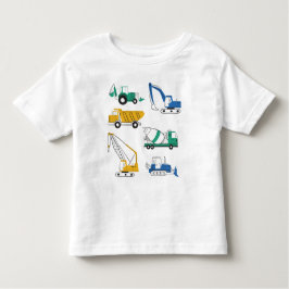 Camiseta De Bebé Camión De Camión De Construcción Cuta