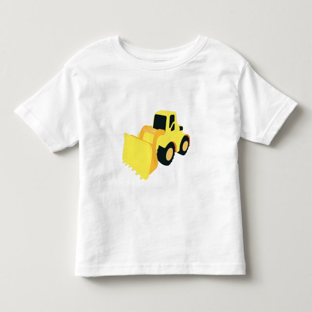 Camiseta De Bebé Camión de construcción del cargador delantero (Anverso)