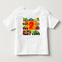Camiseta De Bebé Camión de construcción para el segundo cumpleaños 