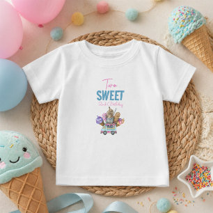 Camiseta De Bebé Camión de helado para niño cumpleaños dos dulces s