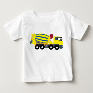 Camiseta De Bebé Camión de hormigón Camión de construcción