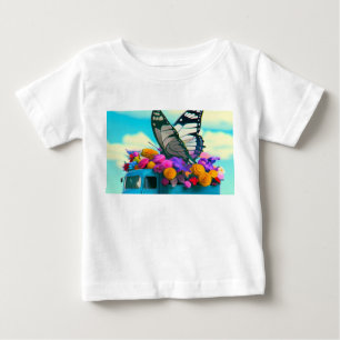Camiseta De Bebé Camión de mariposa