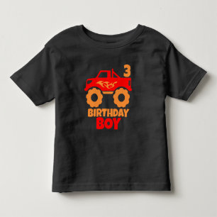 Camiseta De Bebé Camión de monstruo rojo con Naranja de edad