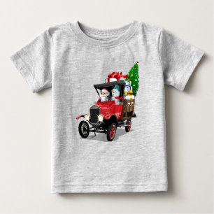 Camiseta De Bebé Camión de Navidades personalizados