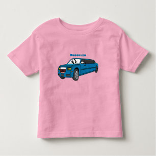 Camiseta De Bebé Camión de personalizado limusina azul muy feliz