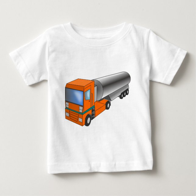 Camiseta De Bebé Camión de tanque de gas Transportero pesado para n (Anverso)