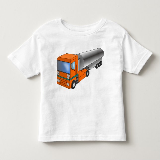 Camiseta De Bebé Camión de tanque de gas Transportero pesado para n (Anverso)