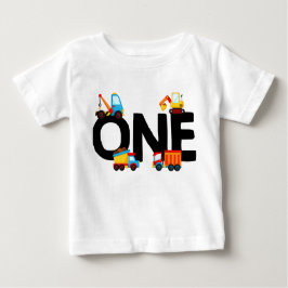 Camiseta De Bebé Camión de vertedero de construcción de niño primer