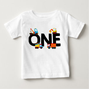 Camiseta De Bebé Camión de vertedero de construcción de niño primer