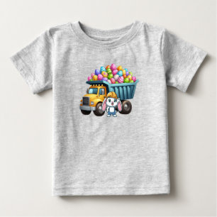 Camiseta De Bebé Camión de volcado de primavera/Semana Santa
