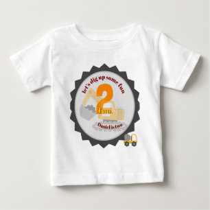 Camiseta De Bebé Camión de Volteo de Construcción