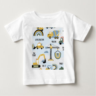 Camiseta De Bebé Camión de Volteo de Construcción