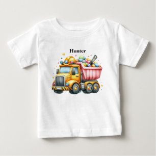 Camiseta De Bebé Camión de volteo para niños