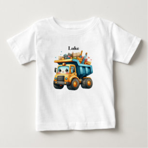 Camiseta De Bebé Camión de volteo para niños