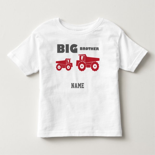 Camiseta De Bebé Camión del Gran Hermano de Aprendizaje (Anverso)