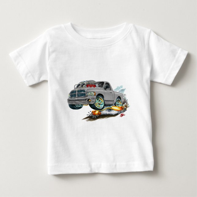 Camiseta De Bebé Camión del gris de Dodge SRT10 (Anverso)