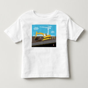 Camiseta De Bebé Camión excavadora Camiones de construcción Sitio