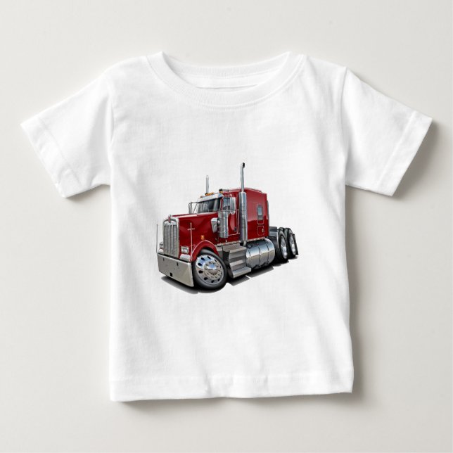 Camiseta De Bebé Camión marrón de Kenworth w900 (Anverso)