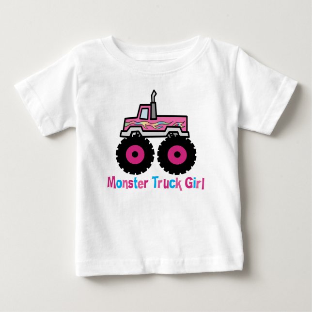 Camiseta De Bebé Camión Monster (Anverso)