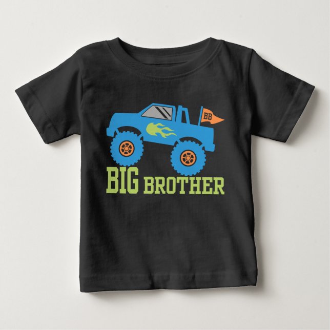 Camiseta De Bebé Camión Monster Gran Hermano (Anverso)